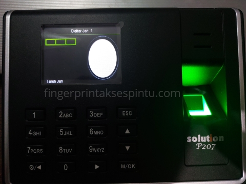 tutorial menambah sidik jari mesin absensi