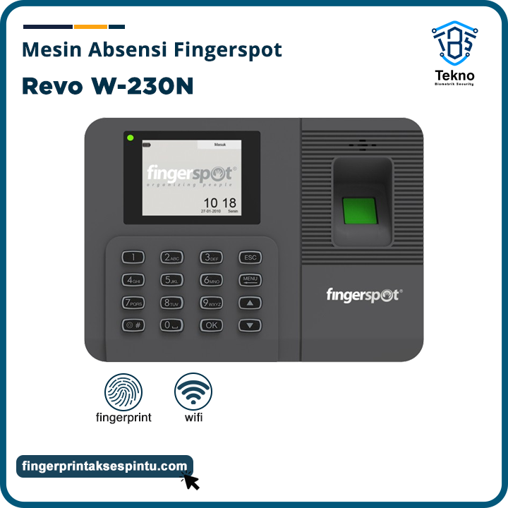 fingerspot revo w230n fingerprint bekasi
